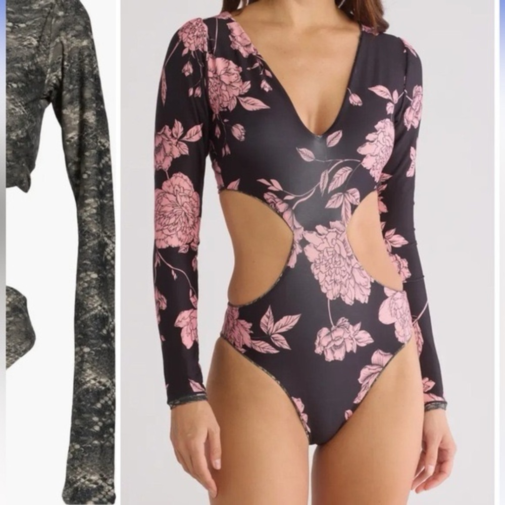 Maaji Teversible Python Floral Print Reversible S… - image 2